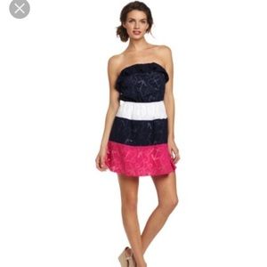 Lilly Pulitzer Anchor Print Strapless Dress